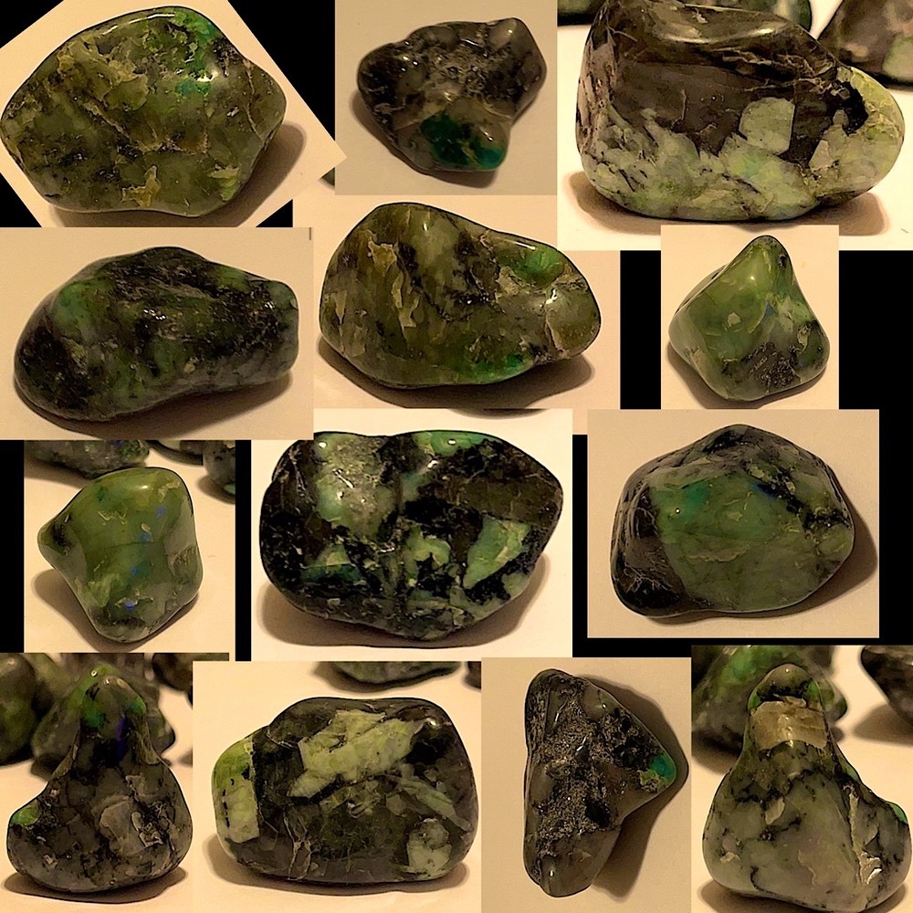 Brazilian Emerald, Mica, Indigenous Stone💚 Tumbled & Super Polished - Picture 16 of 16